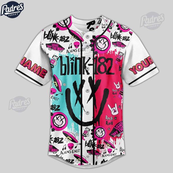 Custom Blink 182 What The Hell Is Wrong With Me Baseball Jersey 3