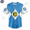 Custom Blue Ranger Power Rangers Baseball Jersey 3