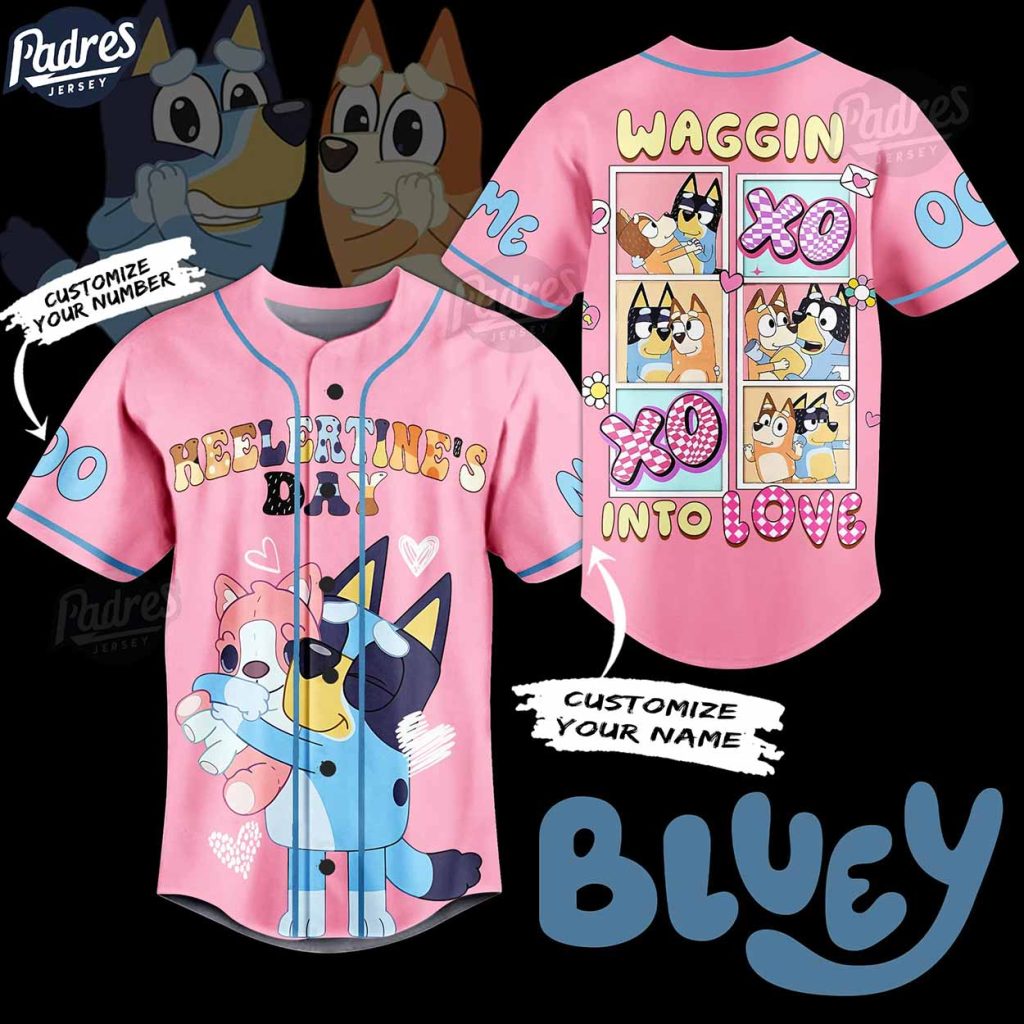 Custom Bluey The Heeler Family Baseball Jersey