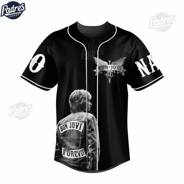 Custom Bon Jovi Forever Baseball Jersey 2