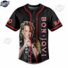 Custom Bon Jovi It's Now Or Never Baseball Jersey 2