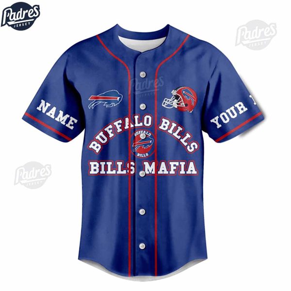 Custom Buffalo Bills Fan Were Easy Baseball Jersey 2