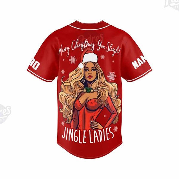 Custom Christmas Beyonce Baseball Jersey 3