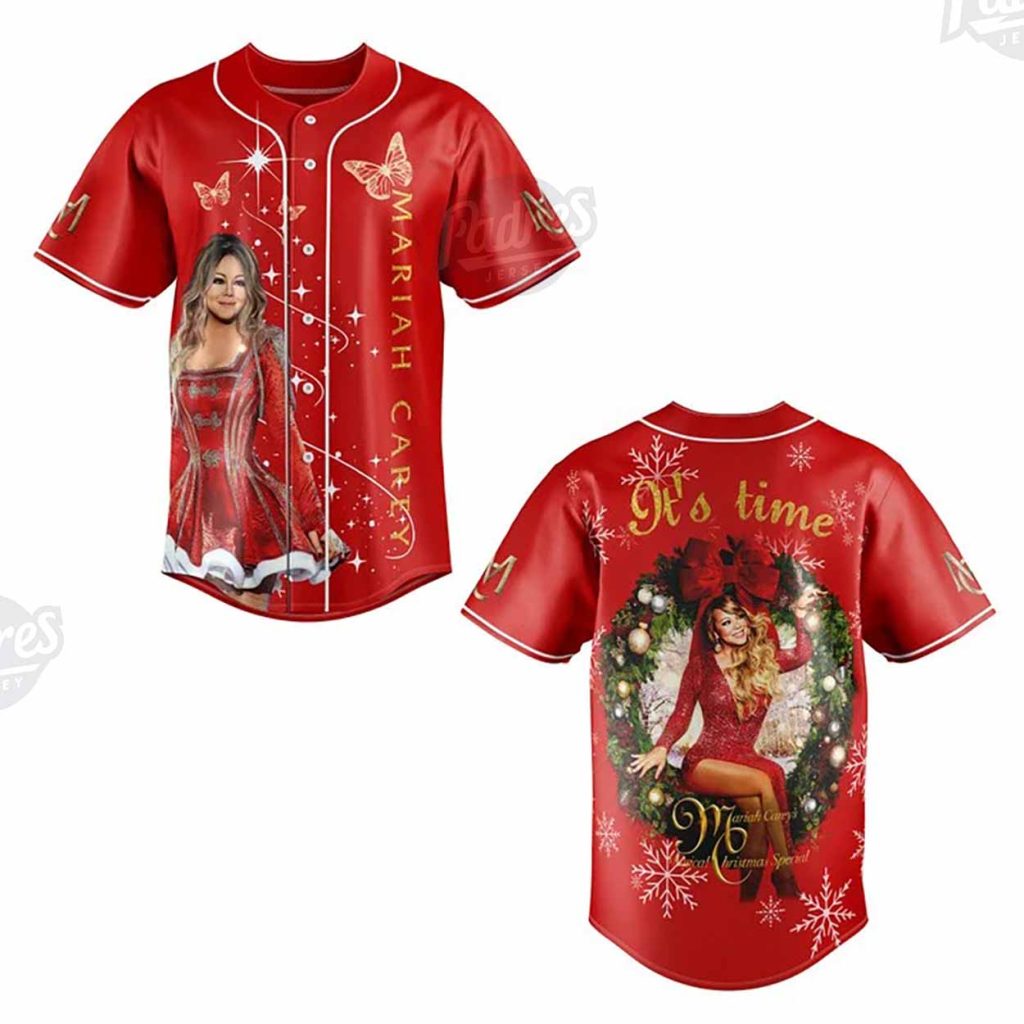 Custom Christmas Mariah Carey Baseball Jersey