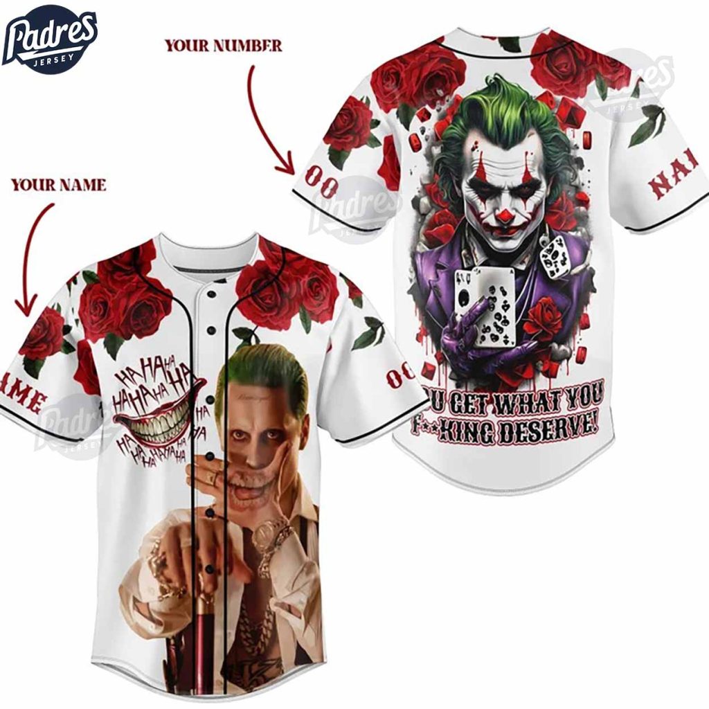 Custom DC Studios Joker Baseball Jersey