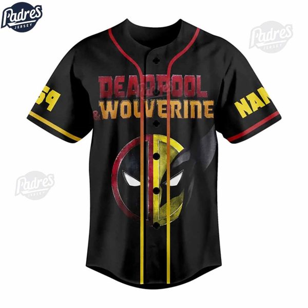 Custom Deadpool Wolverine What Hughe Hands Youve Got Baseball Jersey 3
