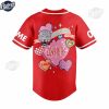 Custom Def Leppard Love Bites Valentine Baseball Jersey 3