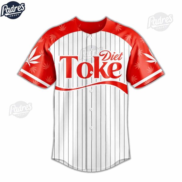 Custom Diet Toke Baseball Jersey 3