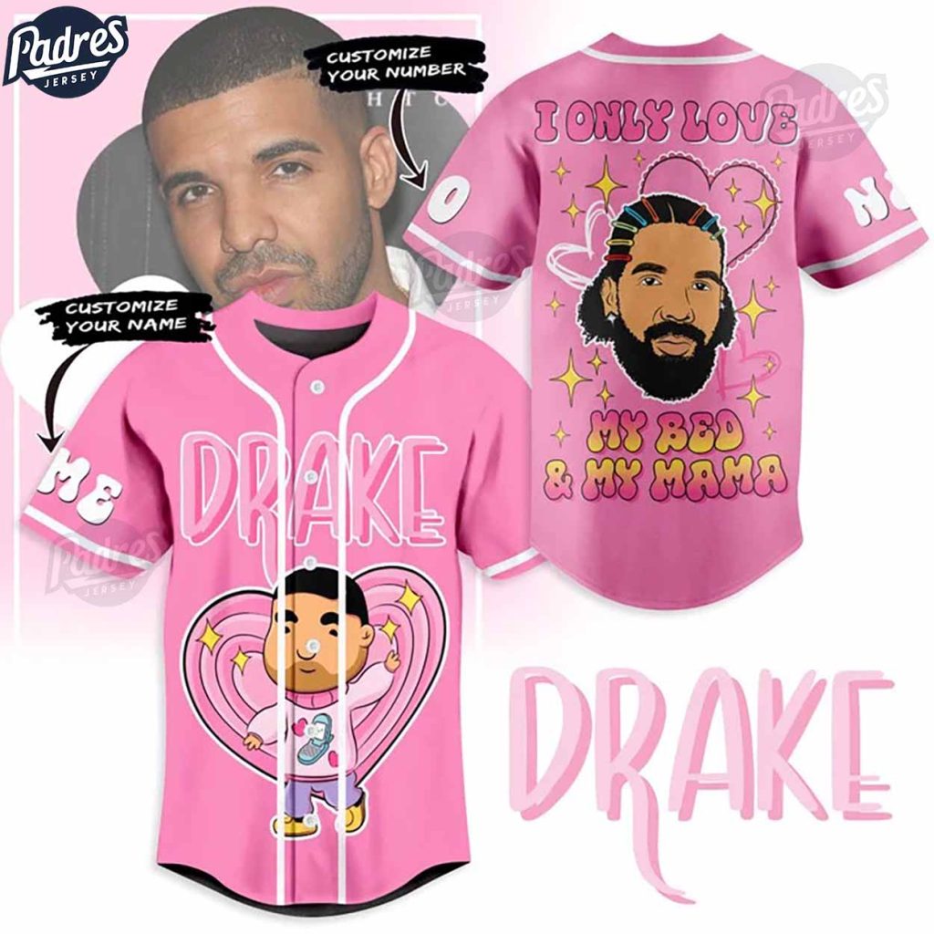 Custom Drake I Only Love Valentine Baseball Jersey