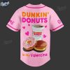 Custom Dunkin Donuts Is My Valentine Baseball Jersey 3