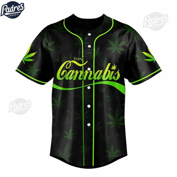 Custom Enjoy Cannabis Baseball Jersey 3