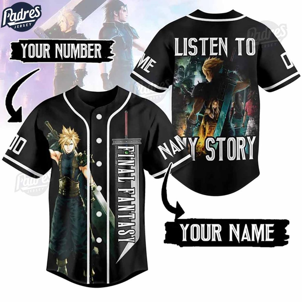 Custom Fantasy VII Baseball Jersey