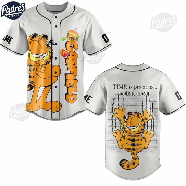 Custom Garfield Baseball Jersey 2