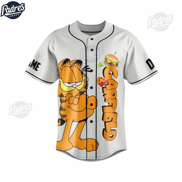 Custom Garfield Baseball Jersey 4