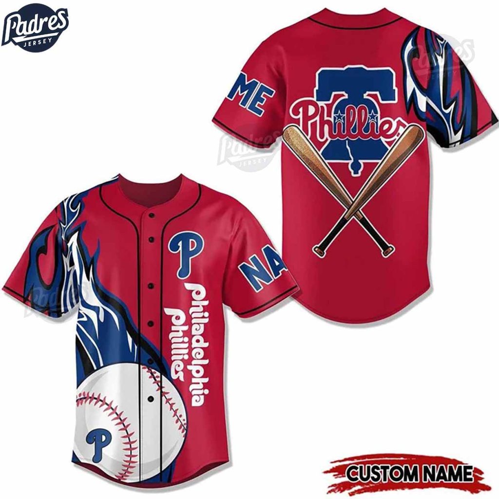 Custom MLB Philadelphia Phillies 2024 Red Baseball Jersey