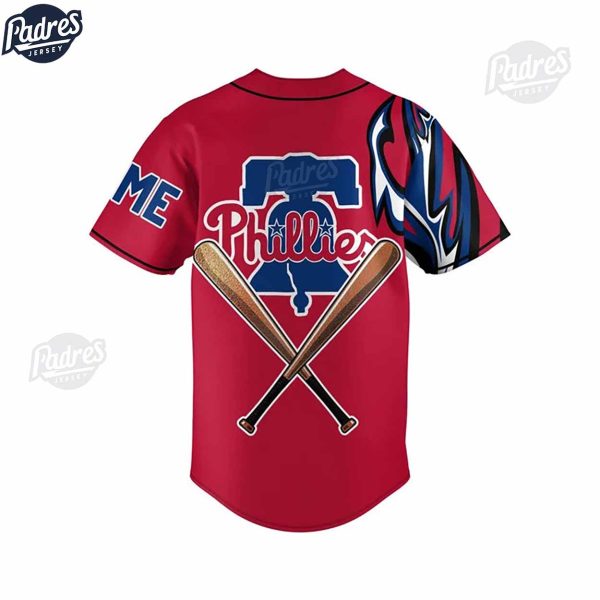 Custom MLB Philadelphia Phillies 2024 Red Baseball Jersey 3