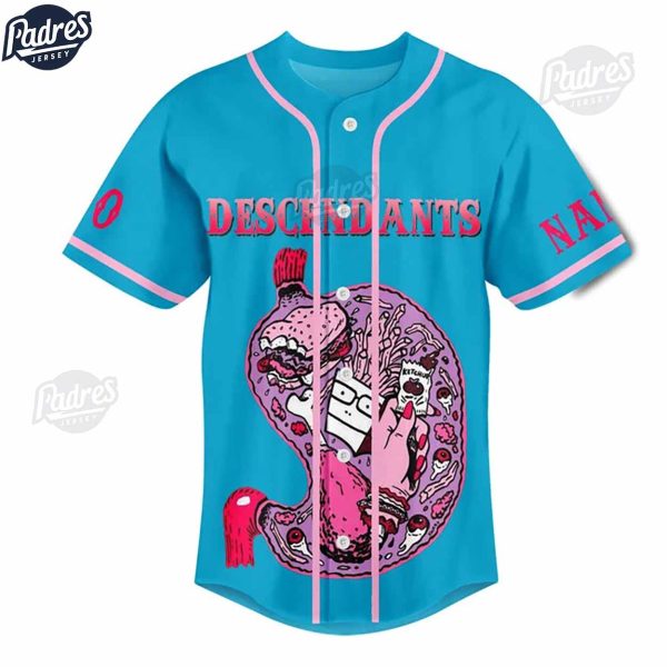 Custom Music Descendent Im The One Baseball Jersey 2