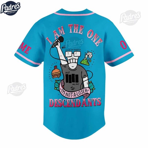 Custom Music Descendent Im The One Baseball Jersey 3