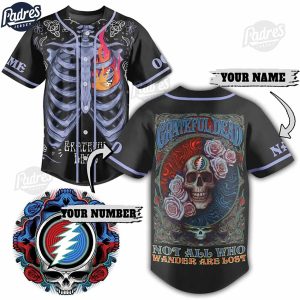 Custom Music Grateful Dead Baseball Jersey 1