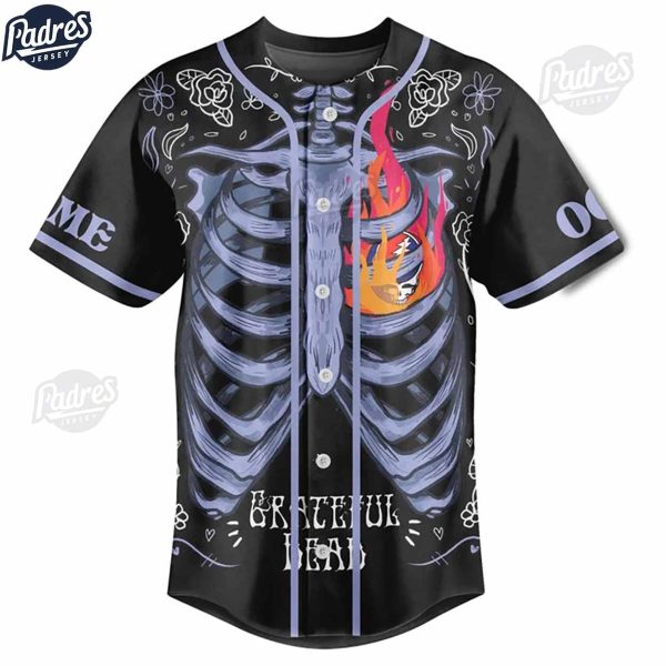 Custom Music Grateful Dead Baseball Jersey 2