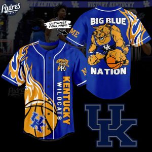 Custom NCAA Basketball Kentucky Wildcats Baseball Jersey 1