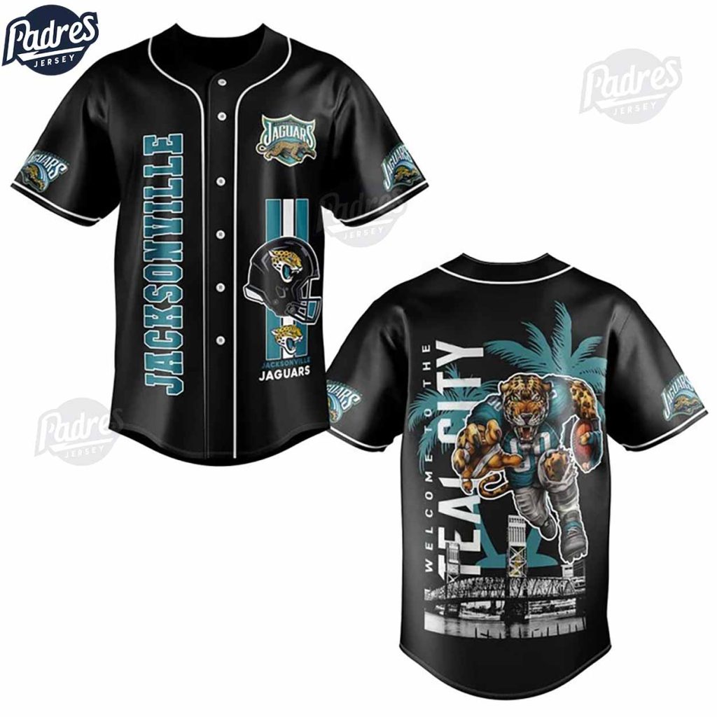 Custom NFL Jacksonville Jaguars Baseball Jersey