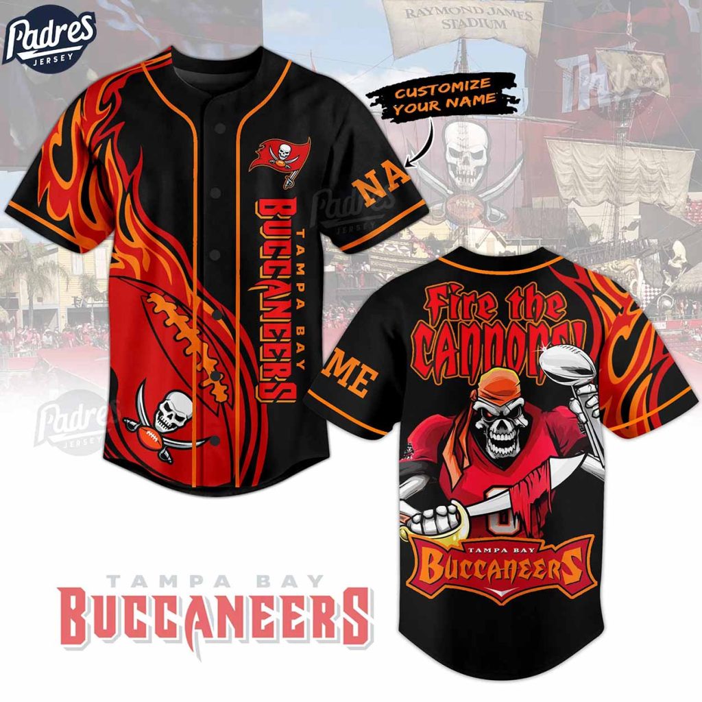 Custom NFL Tampa Bay Buccaneers Baseball Jersey