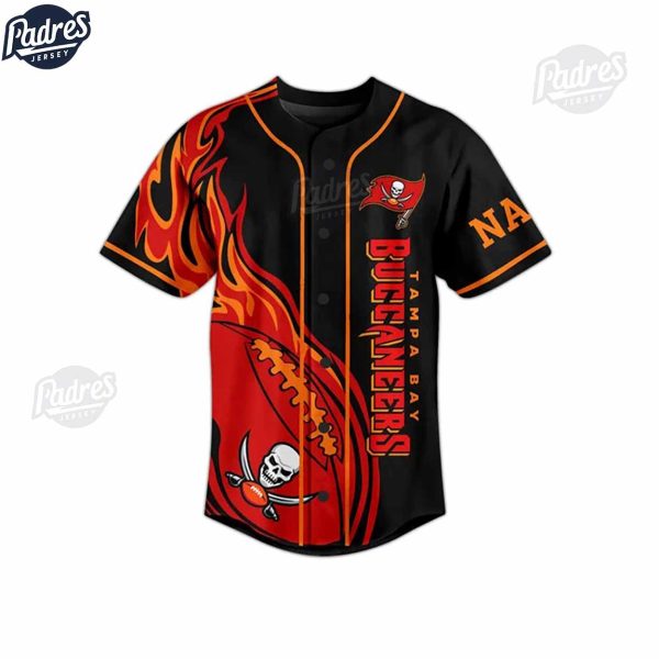 Custom NFL Tampa Bay Buccaneers Baseball Jersey 3