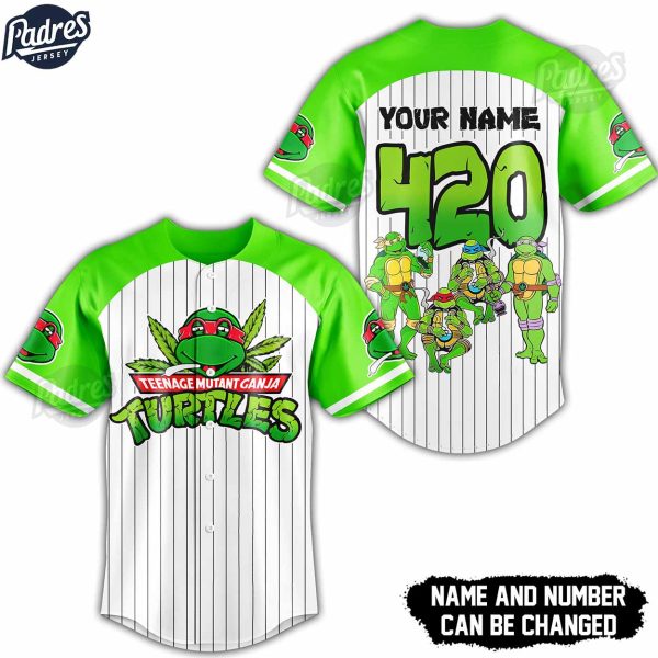 Custom Ninja Turtles Baseball Jersey 2