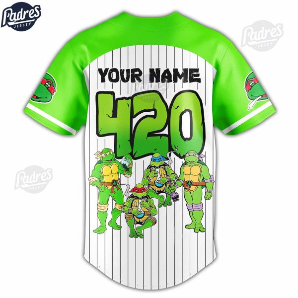 Custom Ninja Turtles Baseball Jersey 4