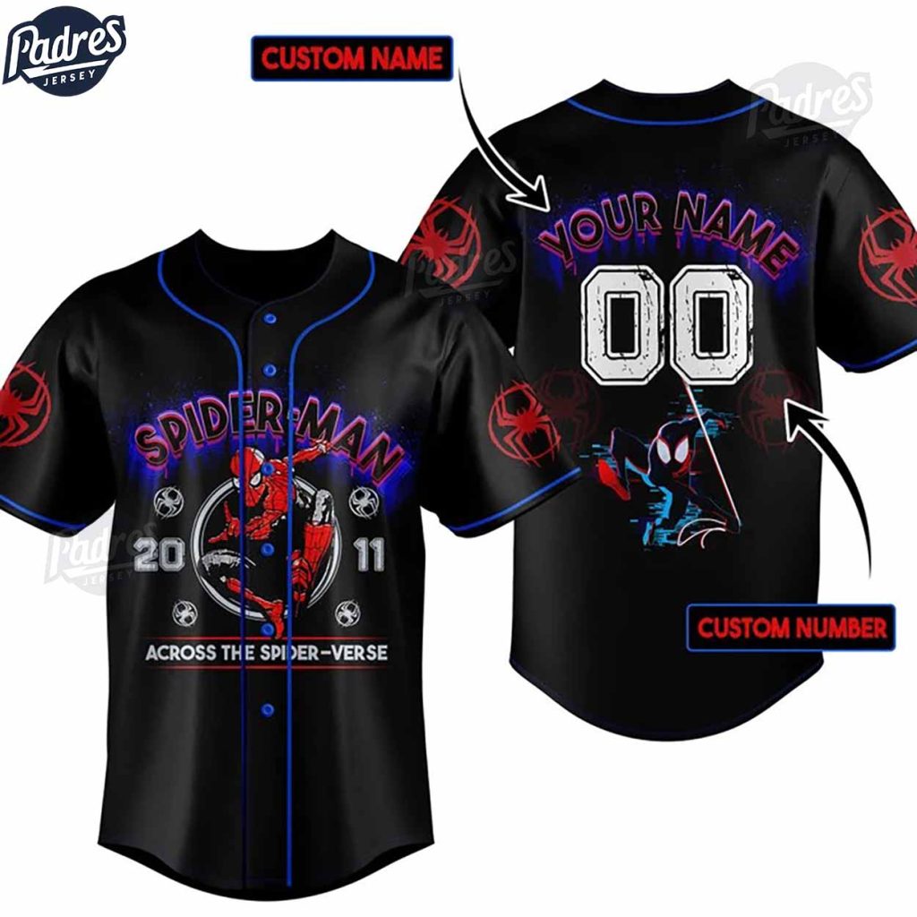 Custom Spider-Man 3D Baseball Jersey