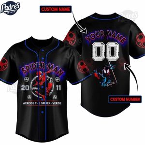 Custom Spider Man 3D Baseball Jersey 1