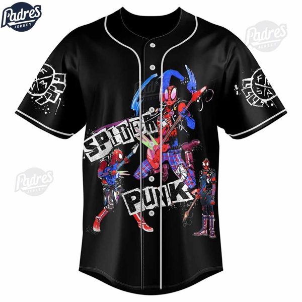 Custom Spider Punk Baseball Jersey 3