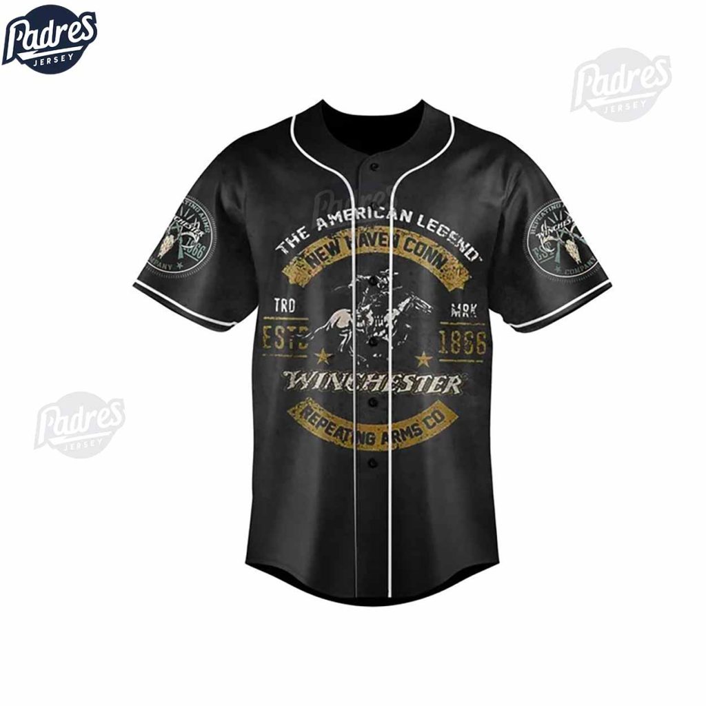 Custom Supernatural Winchester Repeating Arms Company Baseball Jersey