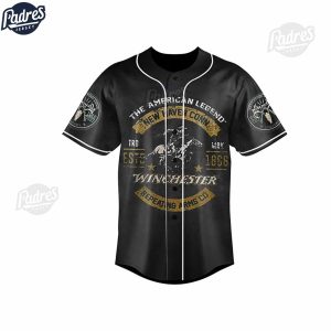 Custom Supernatural Winchester Repeating Arms Company Baseball Jersey 1