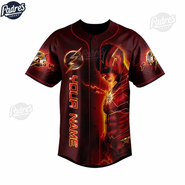 Custom The Flash Baseball Jersey 2