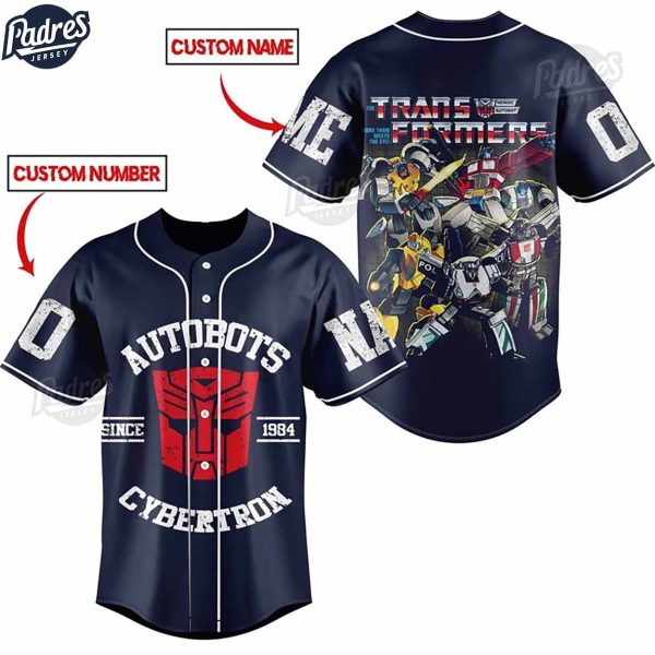 Custom Transformer Baseball Jersey 2