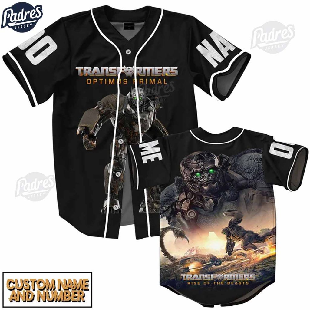 Custom Transformer Rise Of The Beast Baseball Jersey