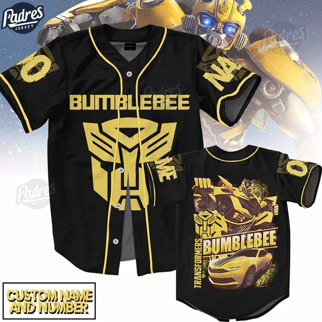 Custom Transformers BumBlebee Baseball Jersey