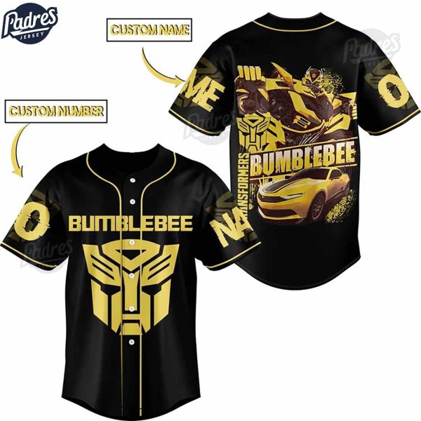 Custom Transformers BumBlebee Baseball Jersey 2