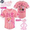 Custom Valentine Pink Panther Baseball Jersey 1