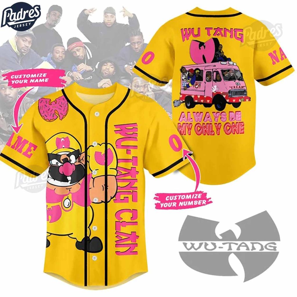 Custom Valentine Wu-Tang Clan Baseball Jersey
