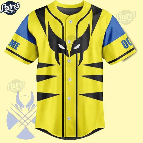 Custom Wolverine I'm The Best There Is At What I Do X men Baseball Jersey 2
