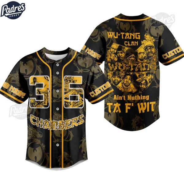 Custom Wu Tang Clan Baseball Jersey 2