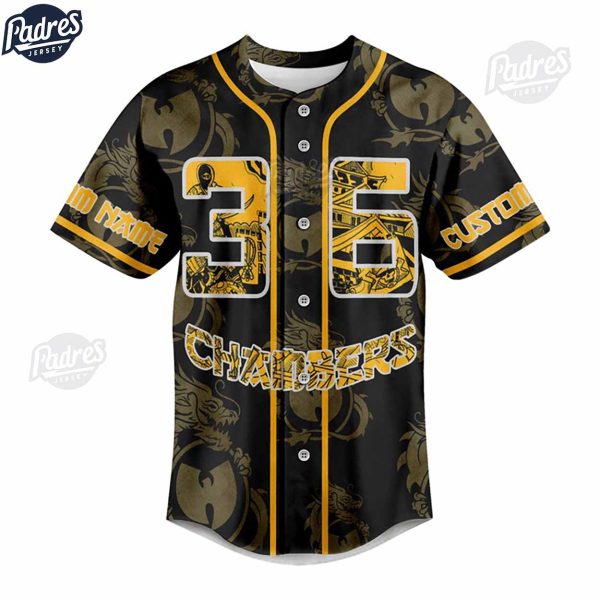 Custom Wu Tang Clan Baseball Jersey 3
