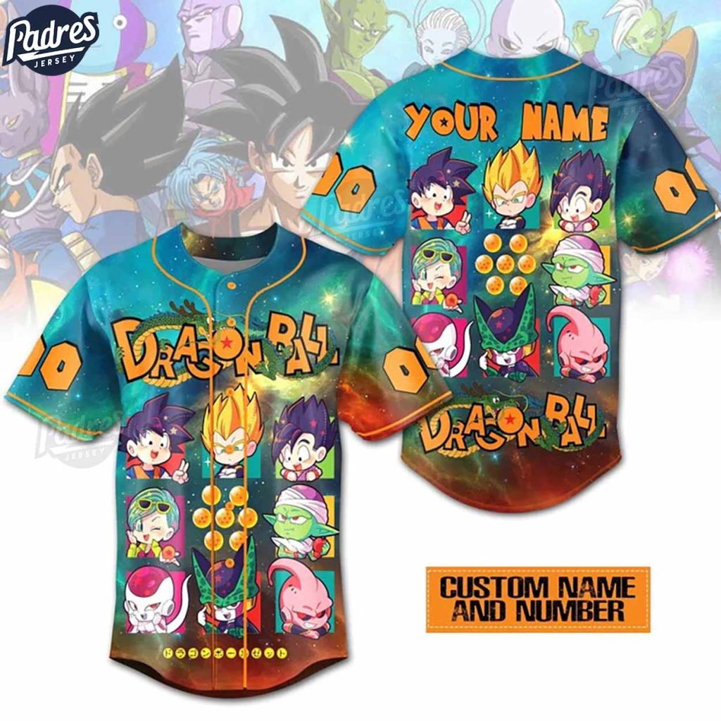 Cute Dragon Ball Z Custom Baseball Jersey