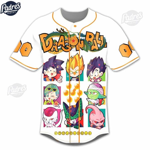 Cute Dragon Ball Z Personalized Baseball Jersey 2