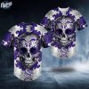 Day Of The Dead Pattern Purple Sugar Skull Baseball Jersey