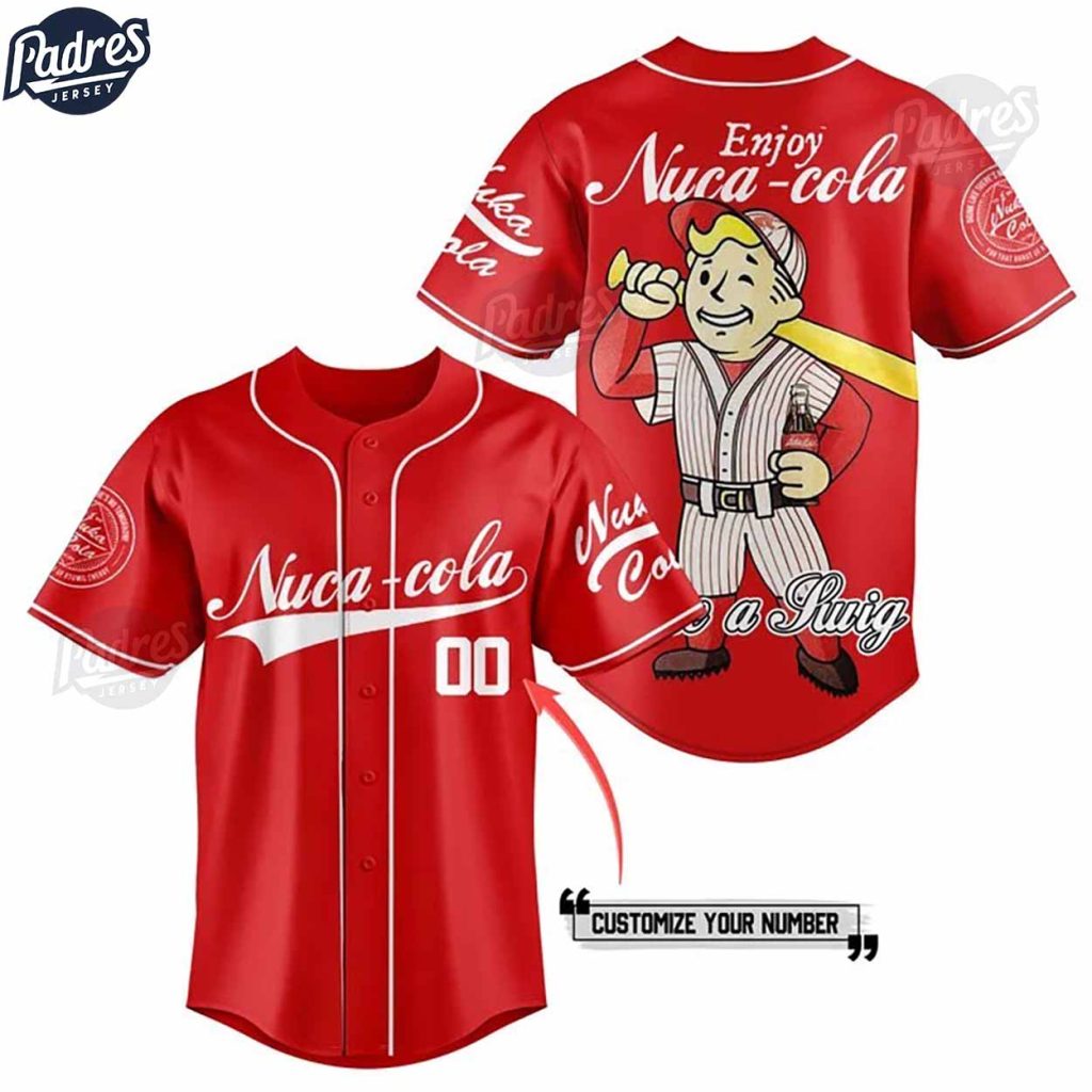 Enjoy Nuka Cola Fallout Custom Baseball Jersey