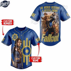 Fallout Lucy The World Deserves A Better Ending Custom Baseball Jersey 1